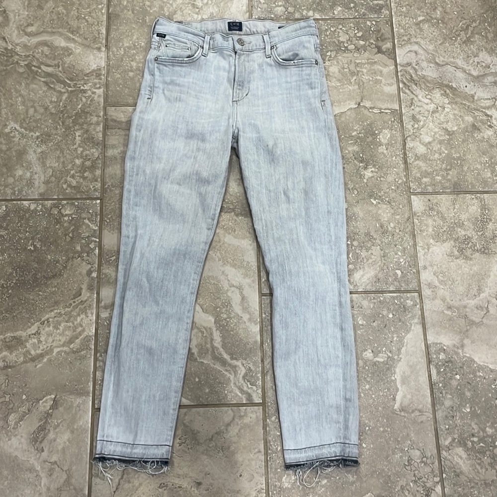 Citizens of Humanity Rocket Crop High Rise Skinny Jeans Sz 26 Sunbaked 1487B